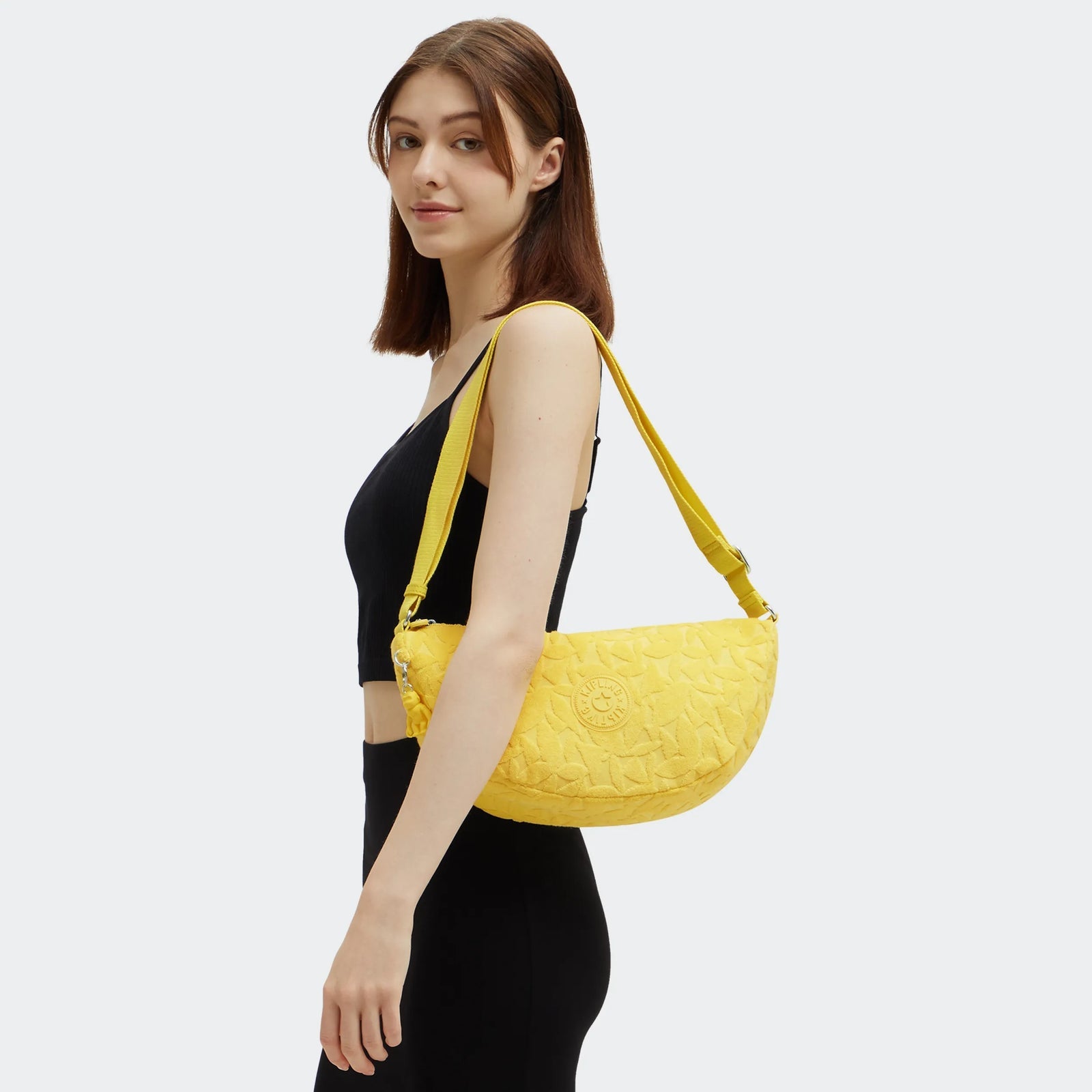 Kipling – Cartera amarilla media luna