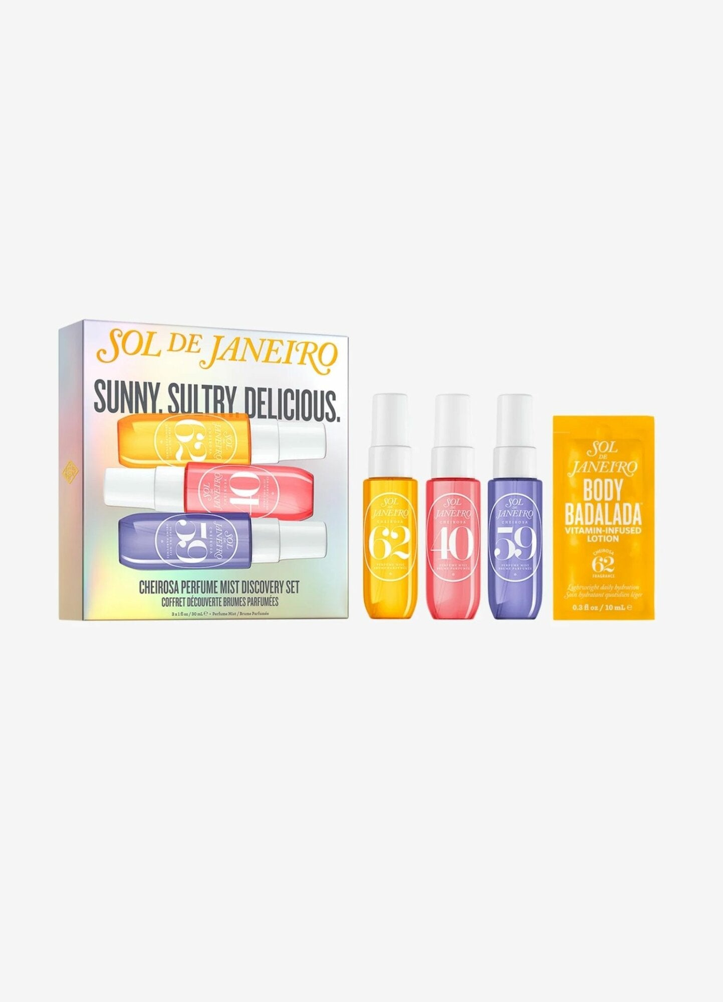 Sol de Janeiro - set de Splash cheirosa Sunny sultry delicious