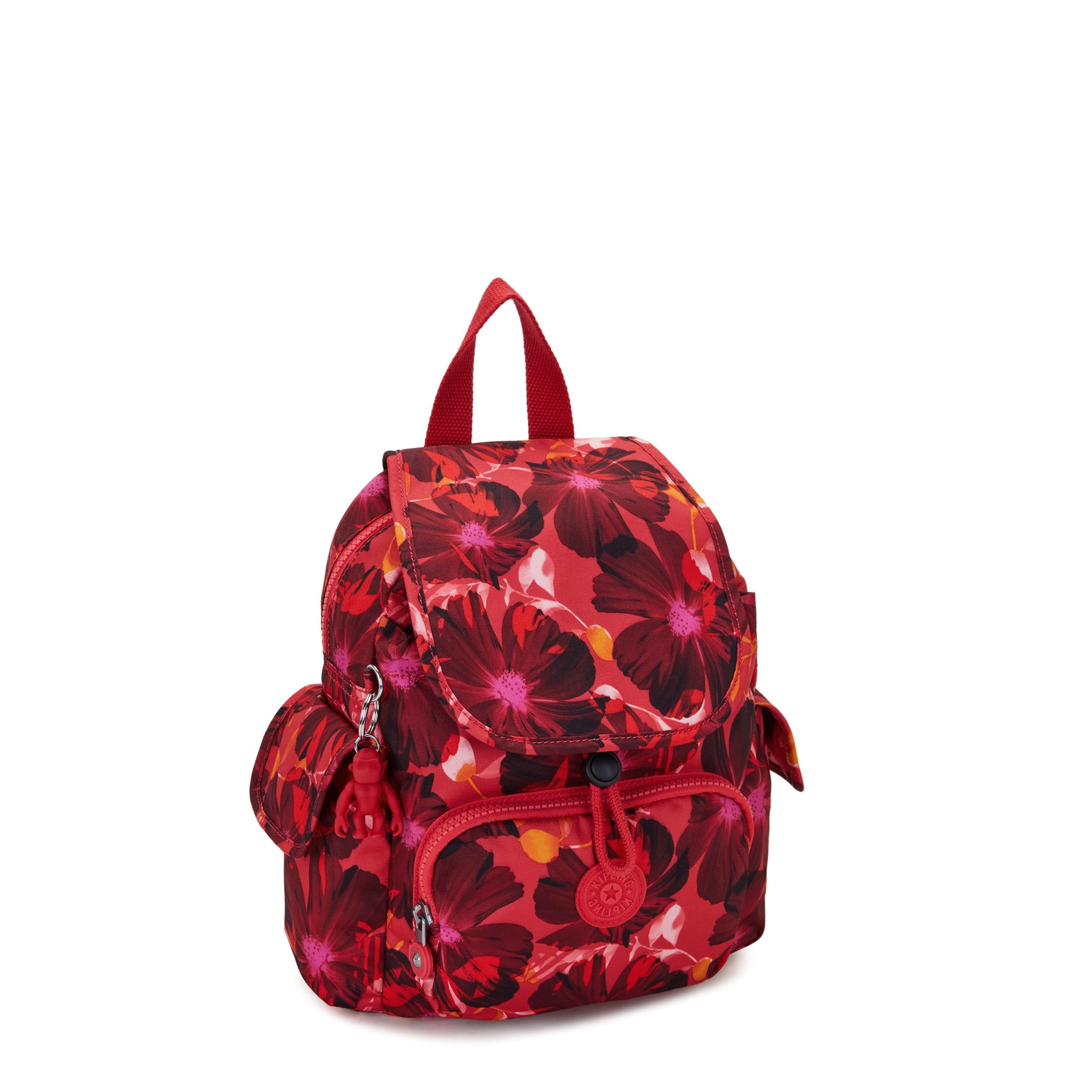 Kipling- City Pack Mini Backpack rojo floral
