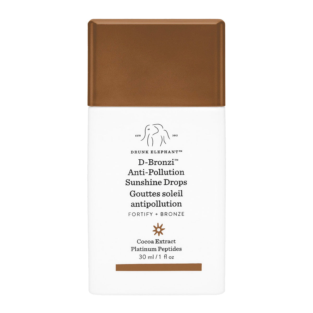 Drunk Elephant D - Gotas bronceadoras D-Bronzi con péptidos