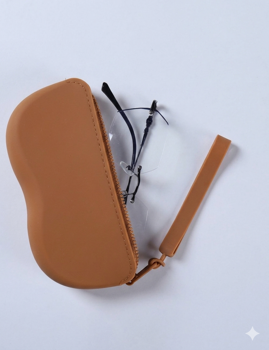Estuche de silicona para lentes