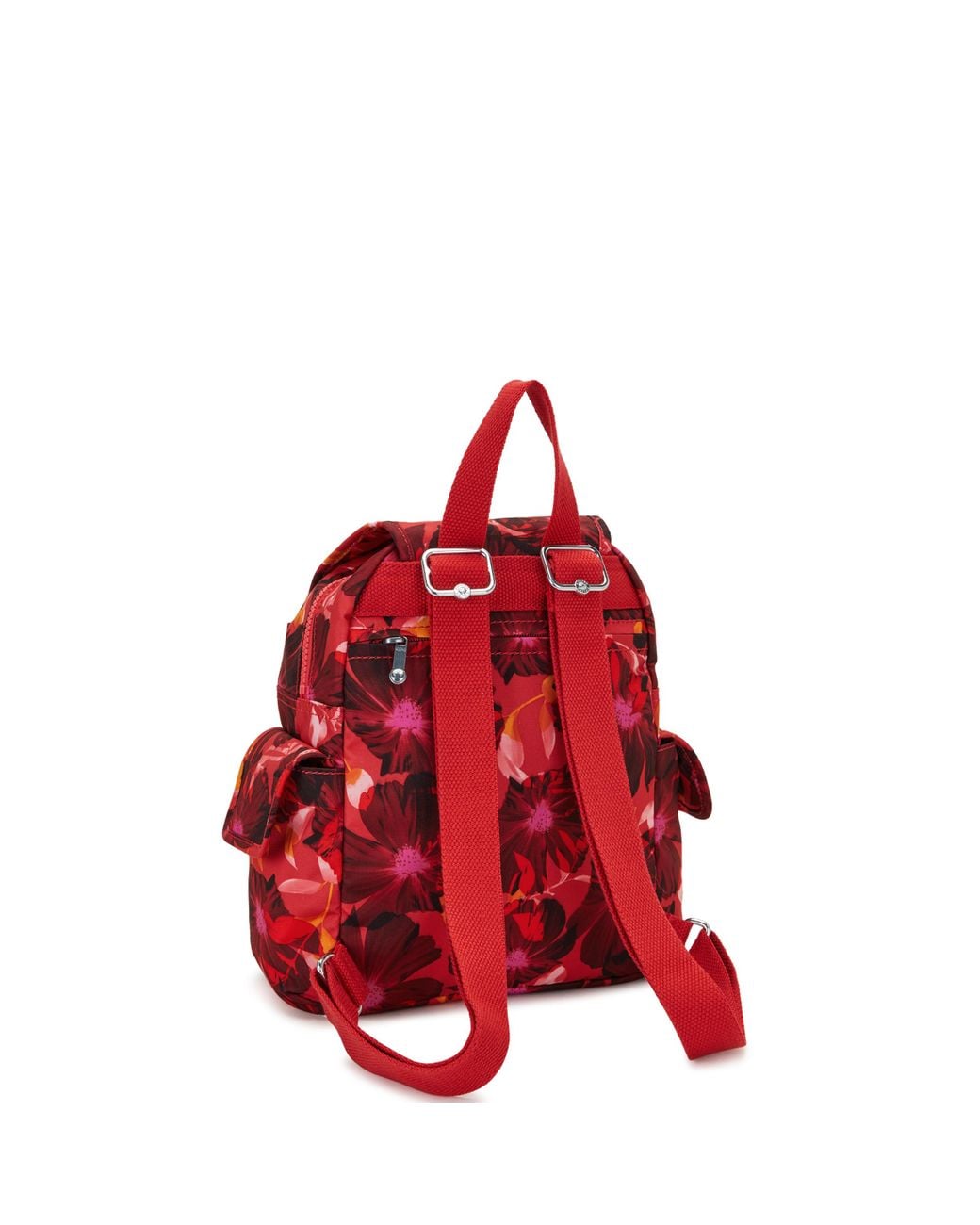 Kipling- City Pack Mini Backpack rojo floral